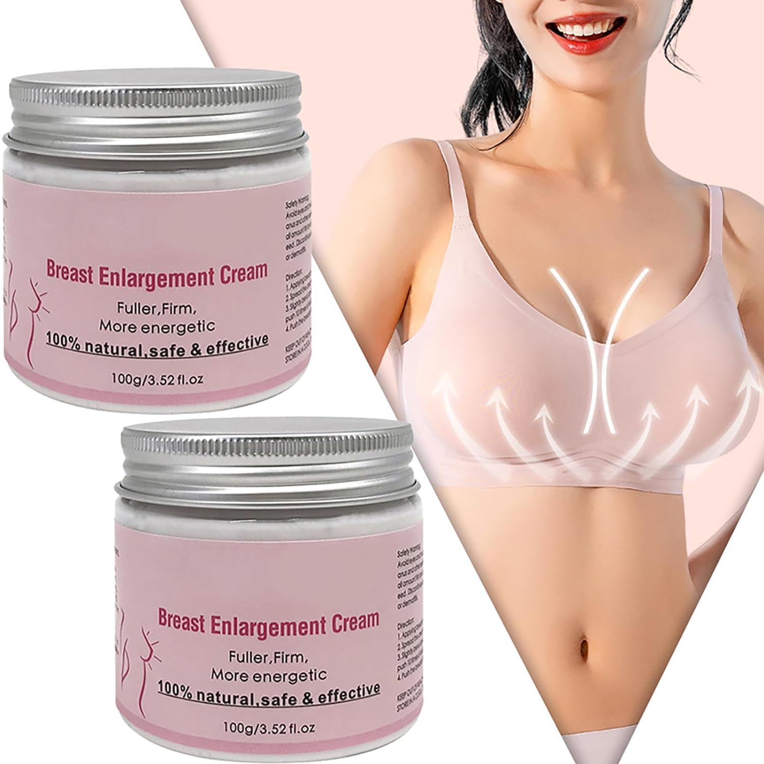 Dr Mider - Crema per l'ingrandimento del seno, per migliorare il seno, per migliorare il seno, rassodante e lifting del seno, nutriente per spingere verso l'alto il busto con una curva perfetta del