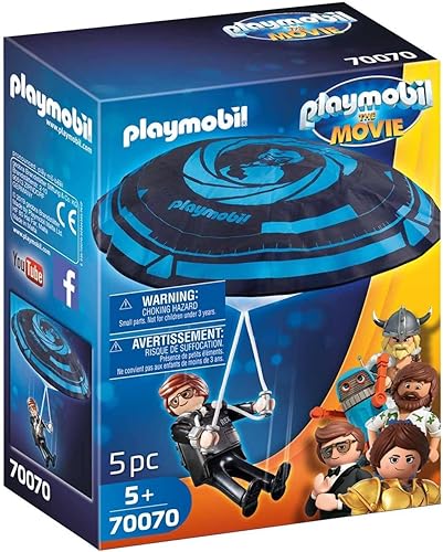 Playmobil The Movie Rex Dasher con paracaídas