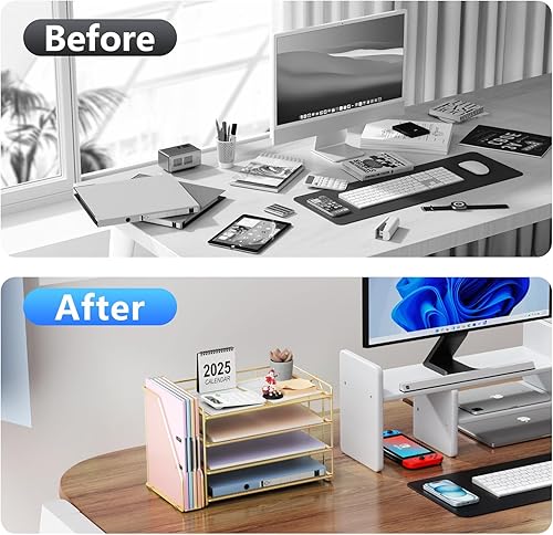 Miniatura 3 de gianotter 4-Tier Paper Organizer With Magazine Holder, Desk Organizers and Accessories, Desk Accessories & Workspace Organizers, File Organizer for