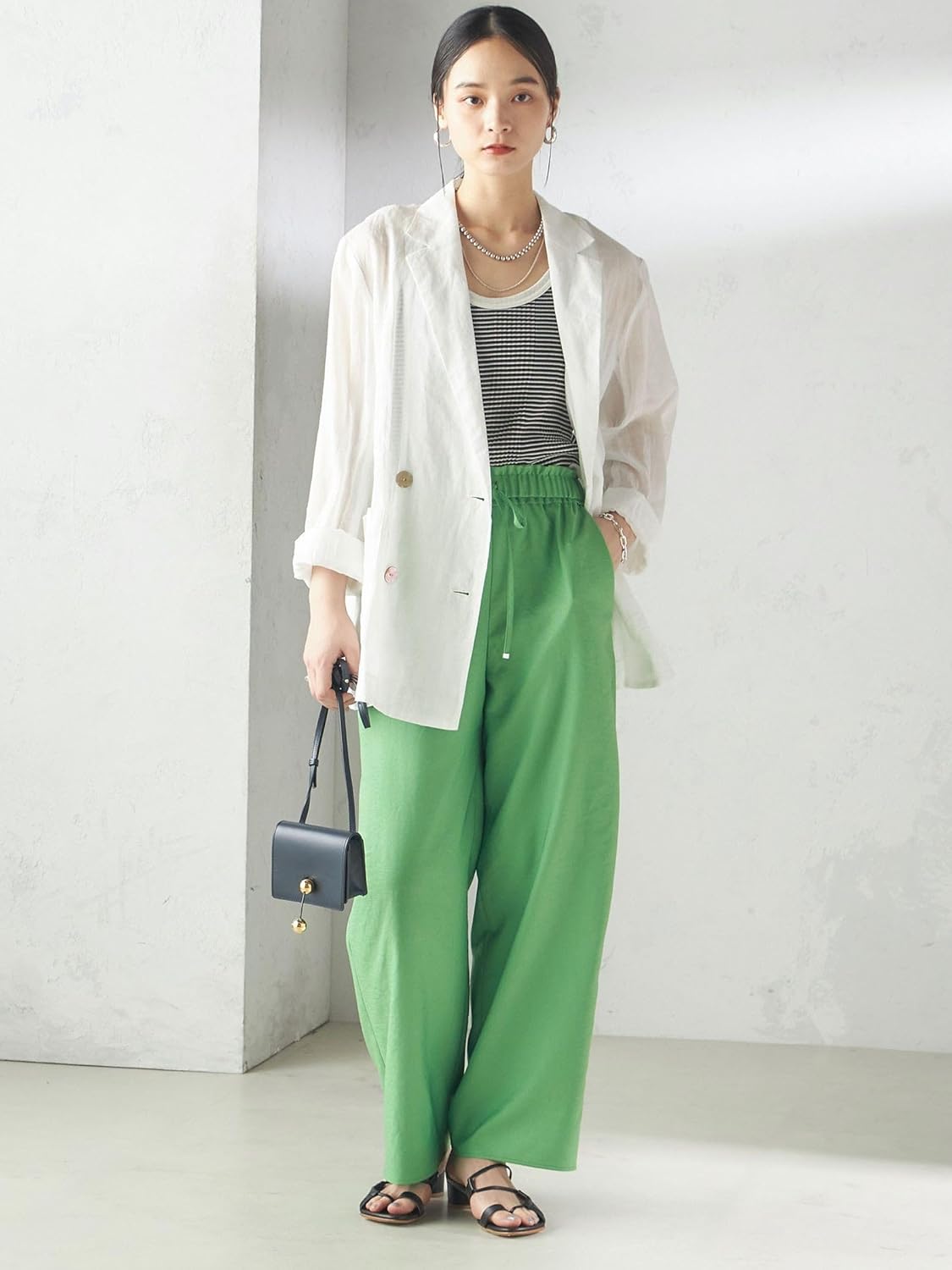 トルコ ヴィンテージラグ 949 クリーム ベージュ ミントグリーン