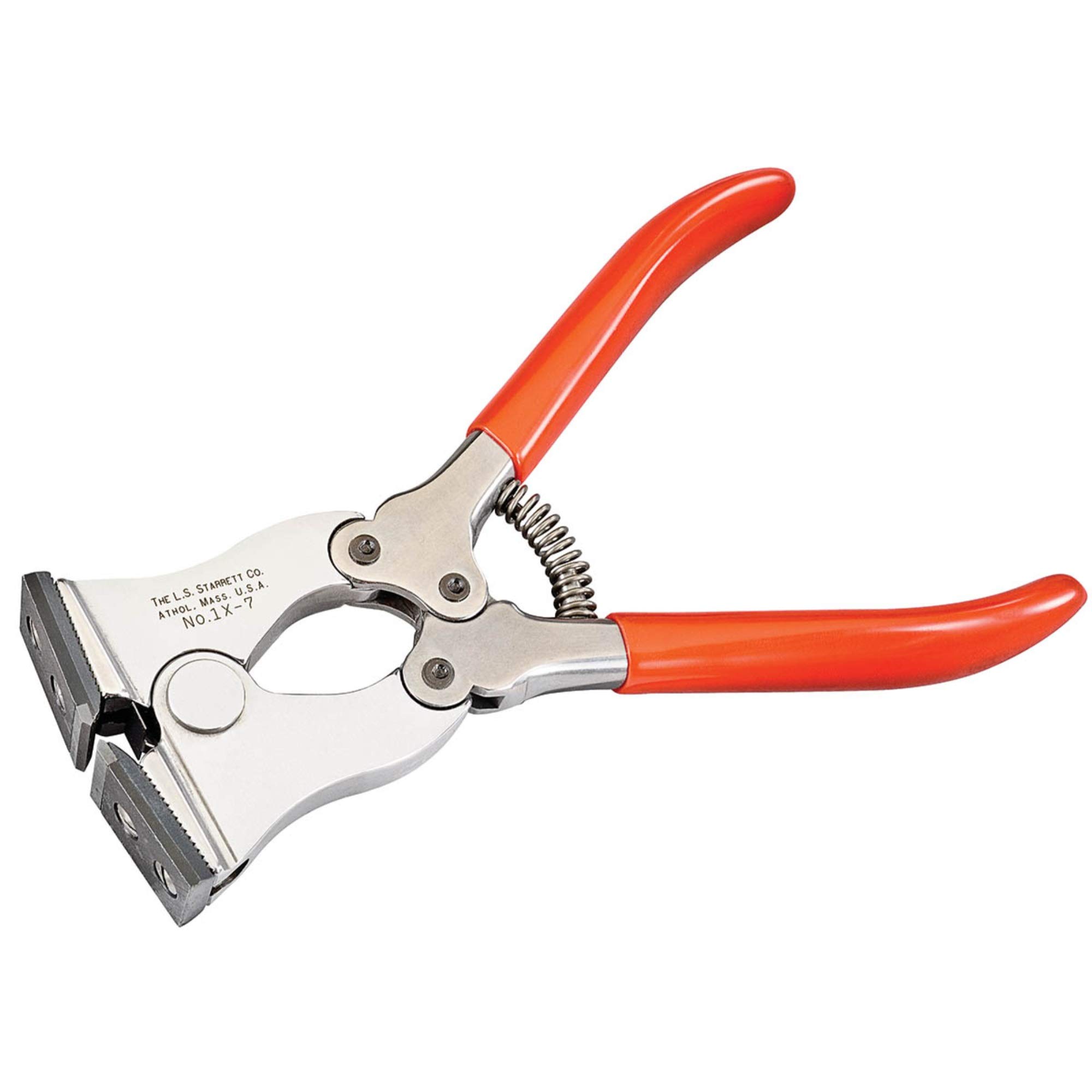 Starrett Szczypce 1X-7 z regulowaną szczęką i stalową szczęką z węglików spiekanych, rozmiar 7", maksymalna średnica drutu 0,080"