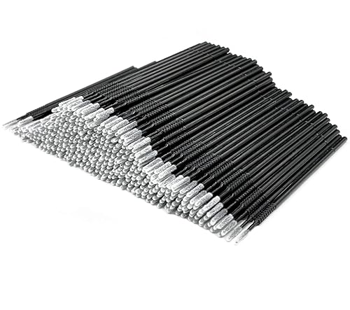 AIVIAI Cepillo aplicador micro desechable para maquillaje, 400pcs (negro)