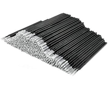 AIVIAI Disposable Micro Applicator Brush for Makeup, 400pcs Black