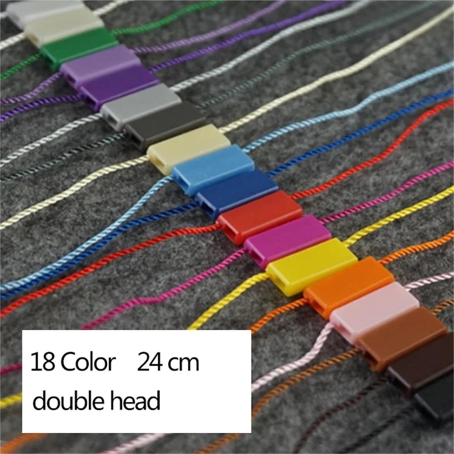 Hang Tag String 1000pcs 24cm Clothes Double Arrow Plug Cotton Tag Rope Cords Hanging Tablet for Garment Bag Tags(1000pcs-Yellow)