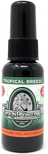 BluntPower Ambientador de alta concentración de 1.5 onzas, verde brisa tropical