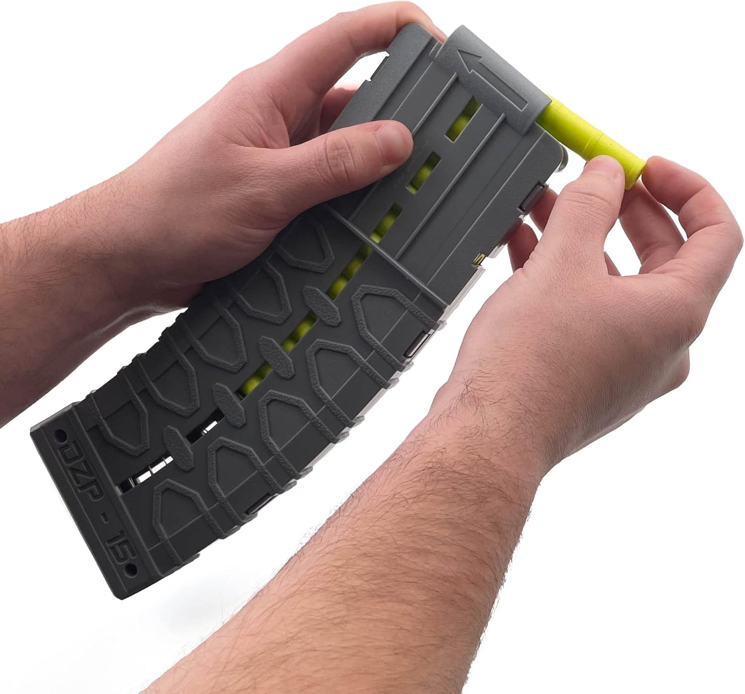 DART ZONE Pro-Series 3x15-Round Standard-Length Darts Magazine for Toy Foam Blasters & Guns – Compatible w. NERF Darts Gun Bullets & Pro Adventure Force Gun – For Foam Dart Gun & Soft Bullet Toy Gun