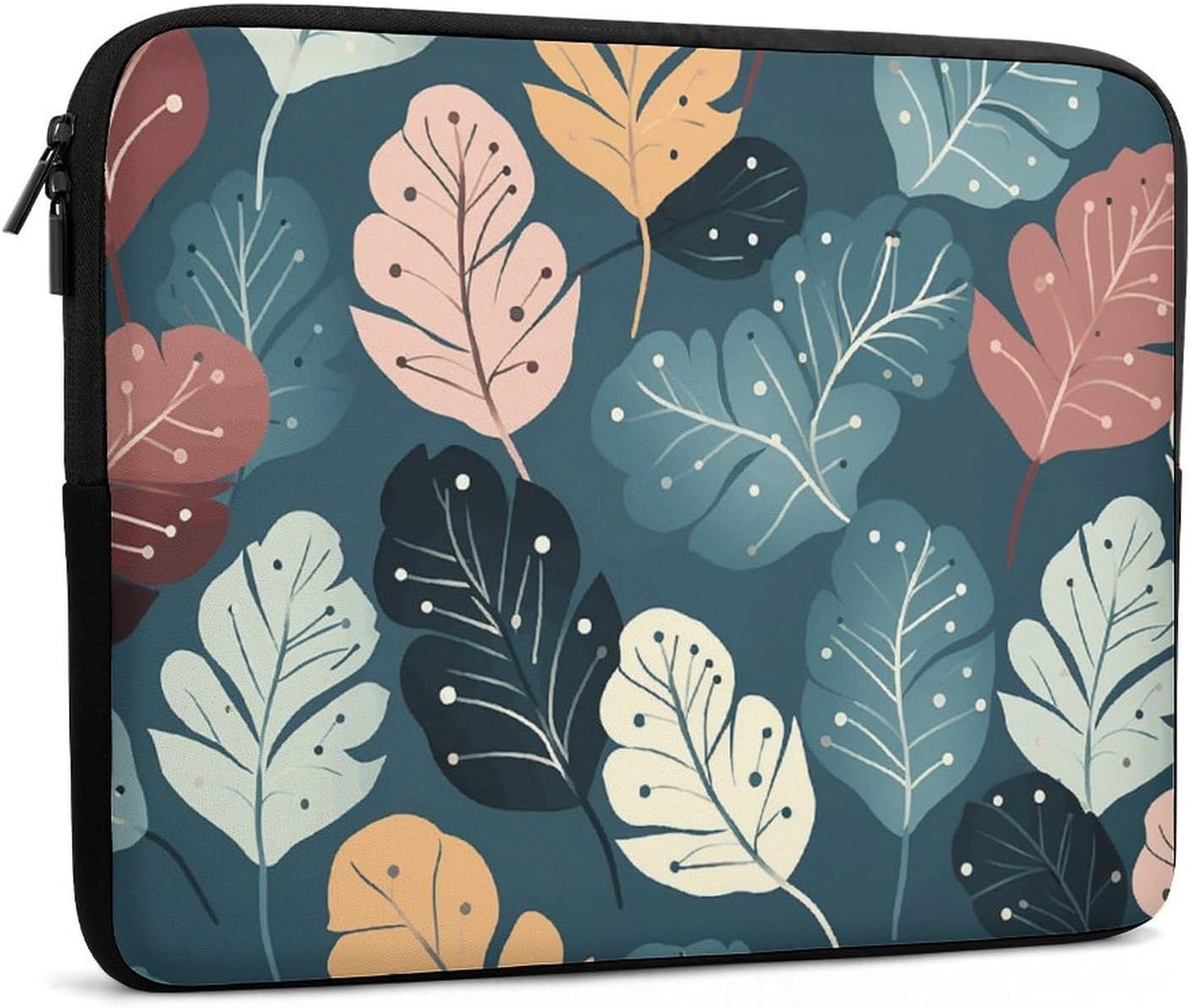 Laptop Case Shockproof Protective Computer Carrying Cover Luxury Cute Leaves Laptop Sleeve Case Briefcase Handbags Portable Laptop Sleeve Bag image 3