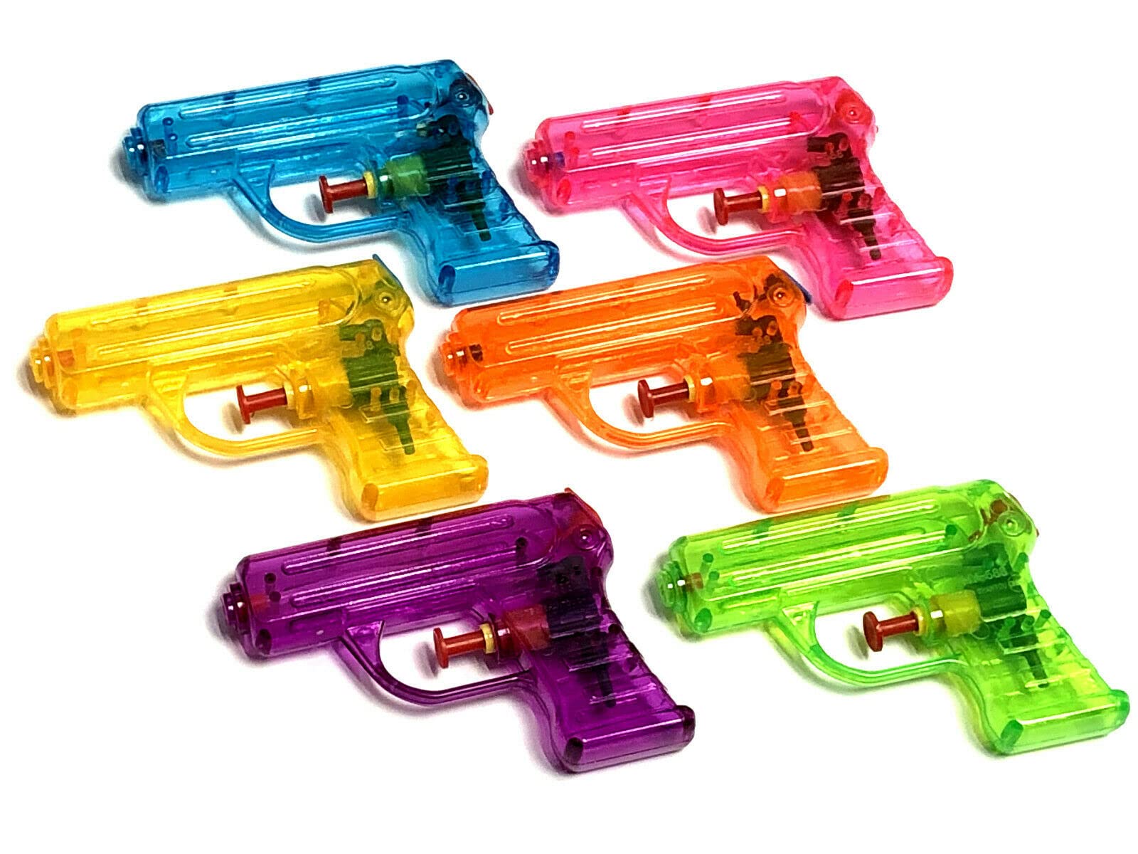 Value pack Water Guns For Kids, Different Quantities (6 Guns), Assorted