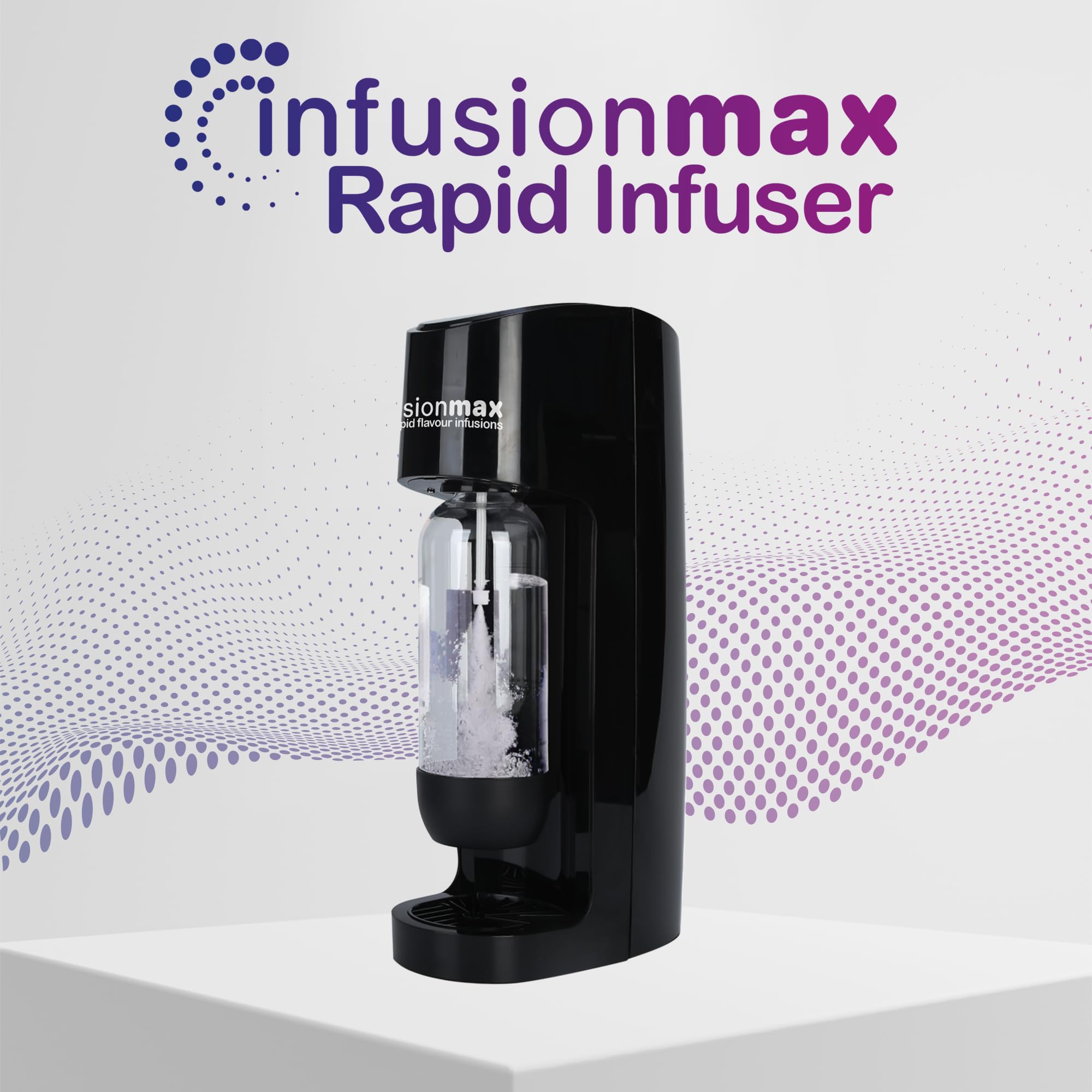 Rapid Infuser – Flavored Drink & Cocktail for Beverages – N2O Machine for Homemade Drinks – Quick Flavor Extraction, Cocktail Maker for Home Use (Black)