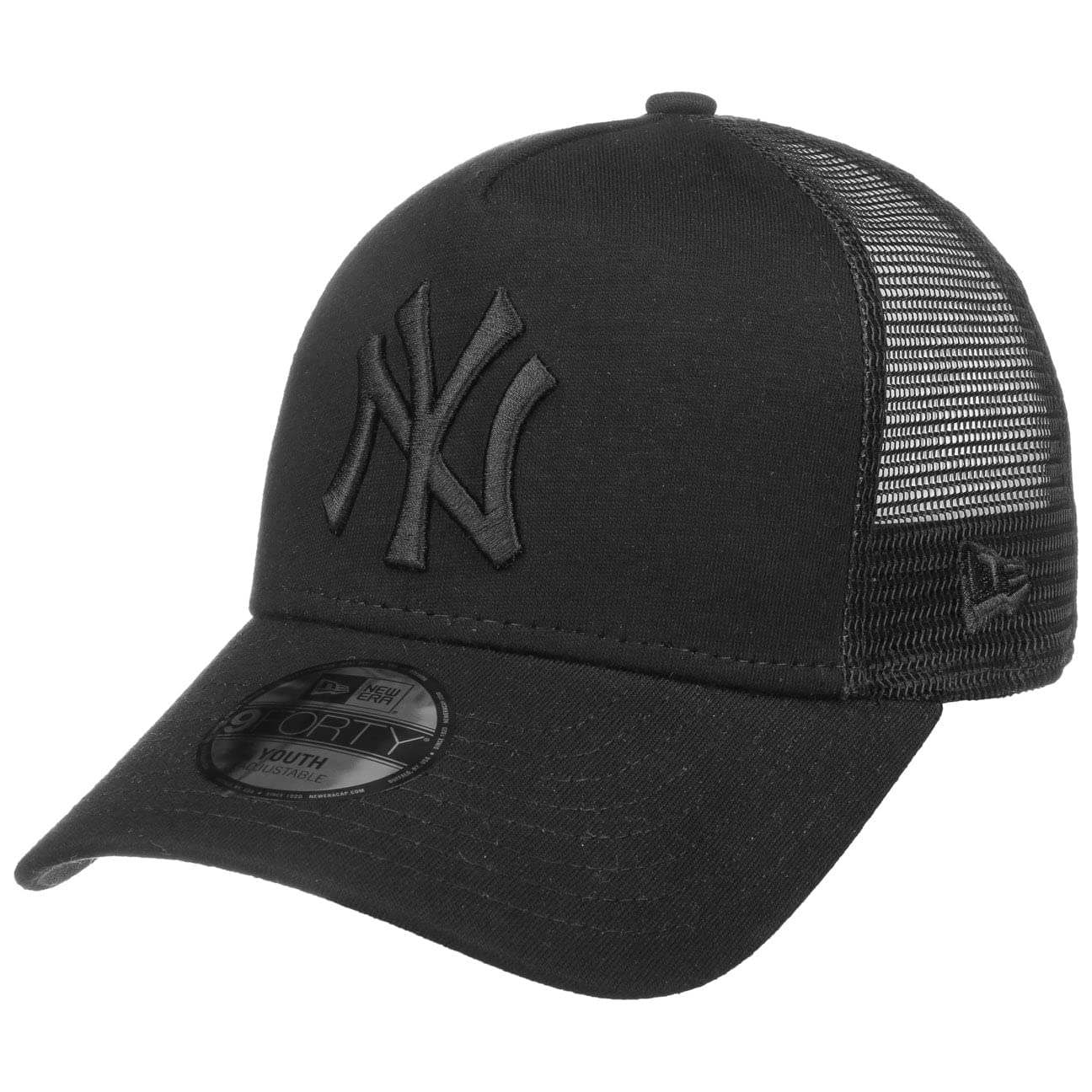 New Era Black 9Forty Kids Trucker Cap - Ny Yankees - Youth