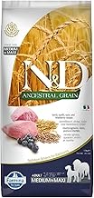 N&D ANCESTRAL Grain Dog Lamb, Spelt, Oats and Blueberry Adult Medium & Maxi 12 kg