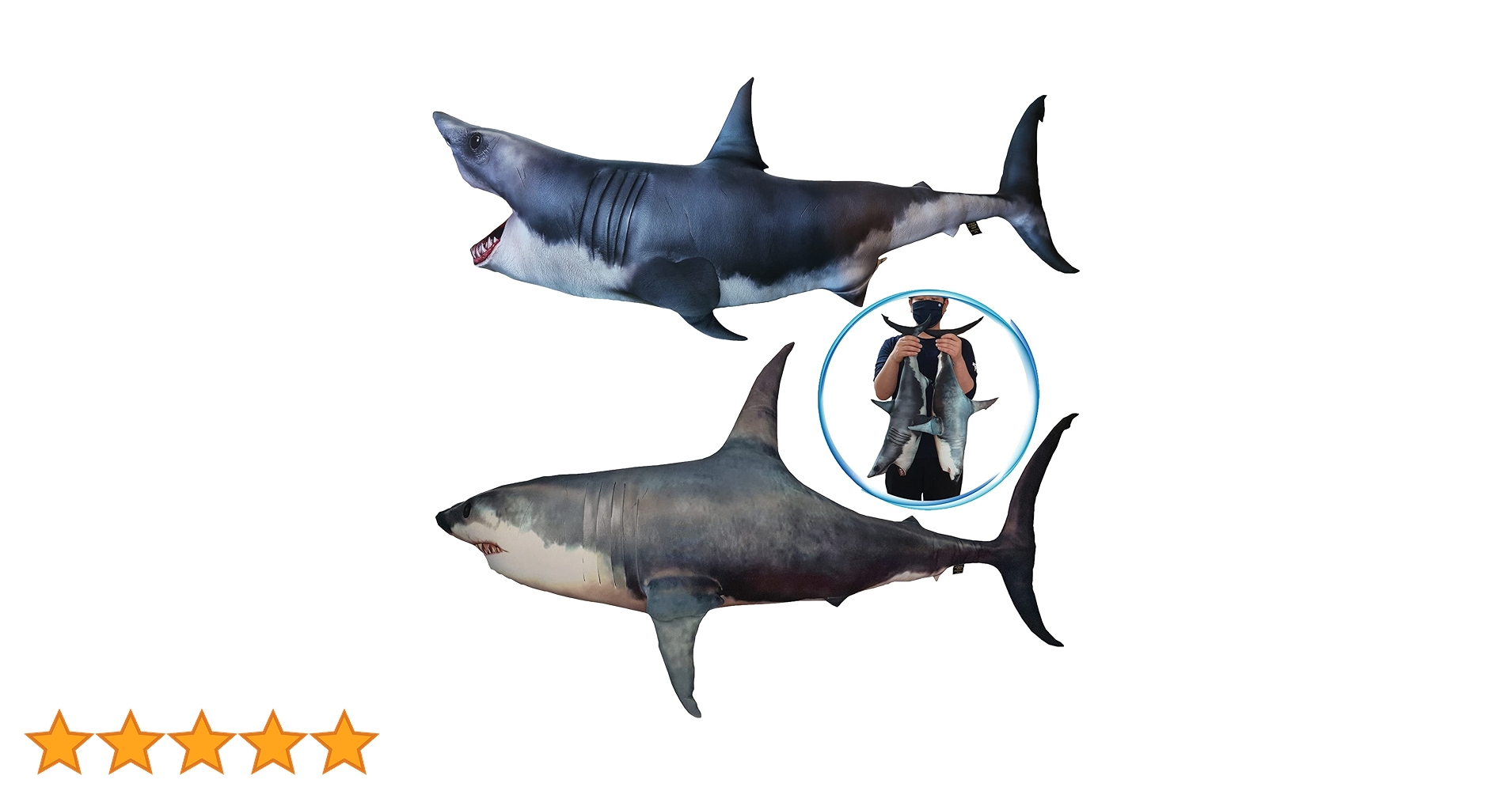 サメ子ページ Amazon.co.jp: “fish&fancy”全長70cm！超リアル ホホジロザメ