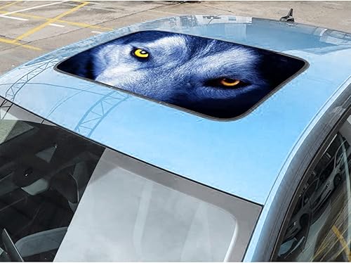 Miniatura 4 de nuoozy Universal Car Sunroof Calcomanías 3D Creativo Ojo Decoración Pegatinas Vinilo Sunroof Parasol C003