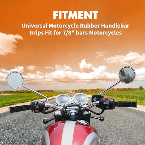Miniatura 5 de AUTOVIC Empuñaduras de manillar de 78 pulgadas, antideslizantes, cómodas, duraderas, universales, de goma, para Yamaha Suzuki, Kawasaki, bicicletas,