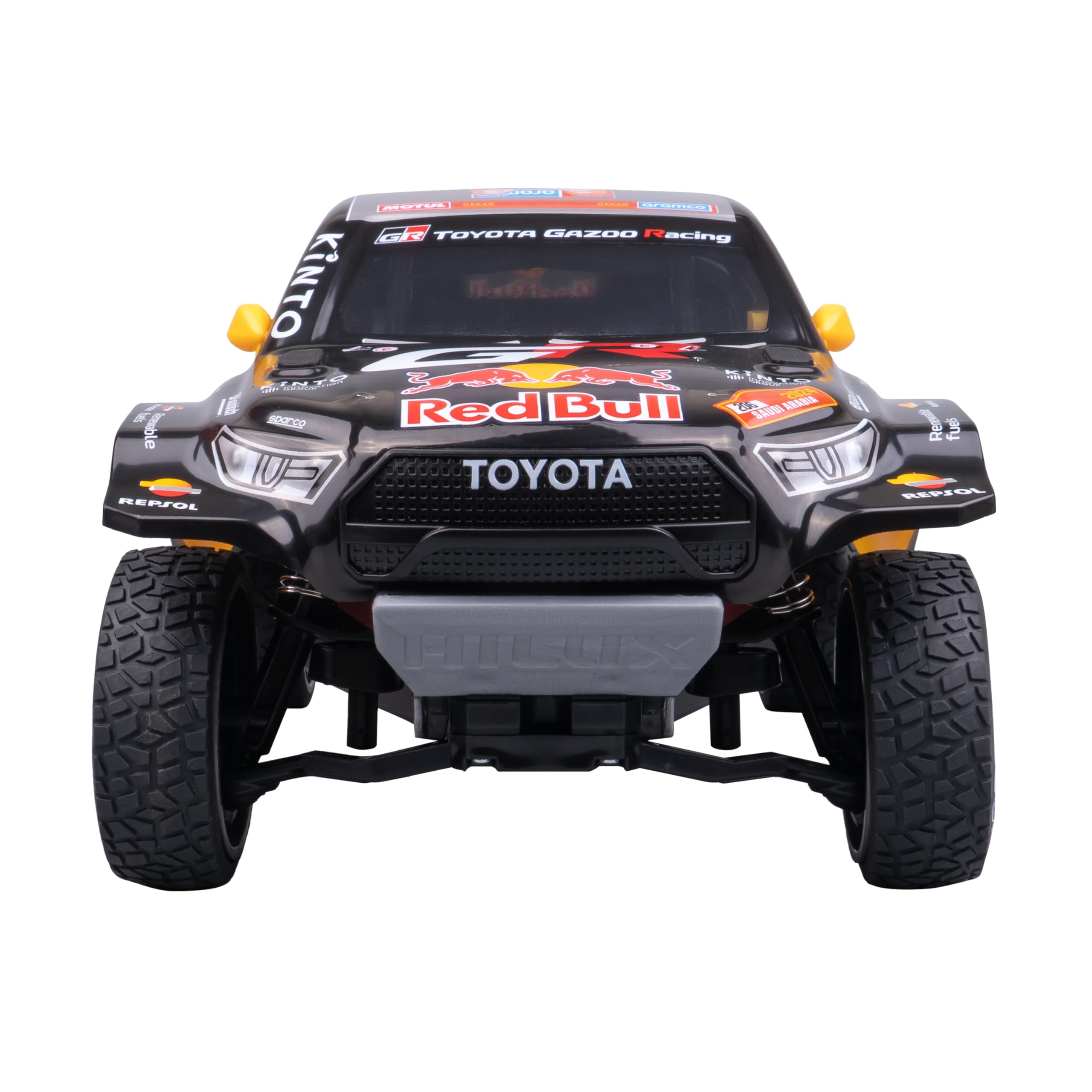 Nikko Pro Trucks Toyota Dakar Redbull 2024 – Voiture Télécommandée 1:12 – Tout-Terrain Étanche – 14 km/h – Recharge USB-C – Dès 6 Ans – Piles Incluses
