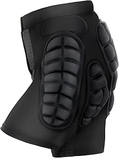 TOMSHOO Hip Protection Pads Shorts Upgrade Hip Pads 3D EVA Hip Protection Pad for Snowboard,Skate and Ski