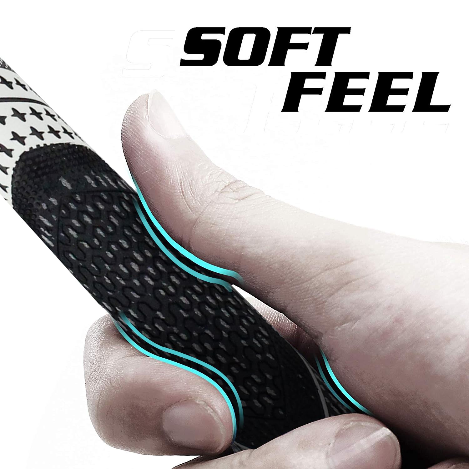 Crestgolf Aktualisierte Multi-Compound-Golfgriffe 13er Set inkl &Golfgriff-Sets für Golfschläger,Montageset – utschfest, ökologische Baumwollgarn-Faden-Technologie (weiß, Standardgröße)