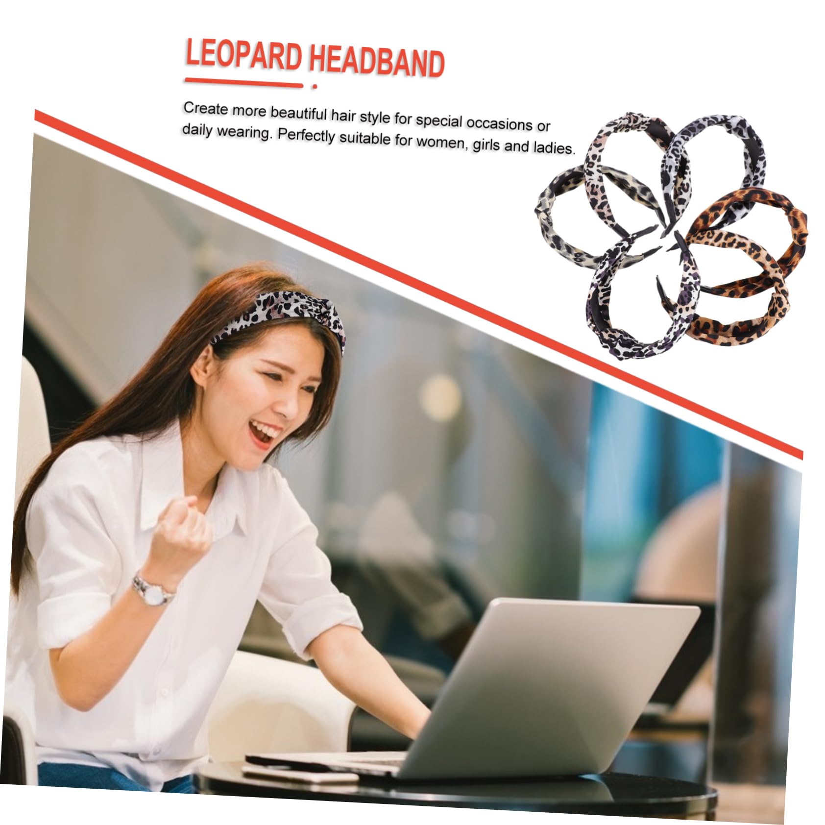 12pezzi Fasce Larghe Leopardate Per Donne e Ragazze Design Alla Moda Accessori Per Comfort e Stile Per Occasioni Quotidiane e Feste
