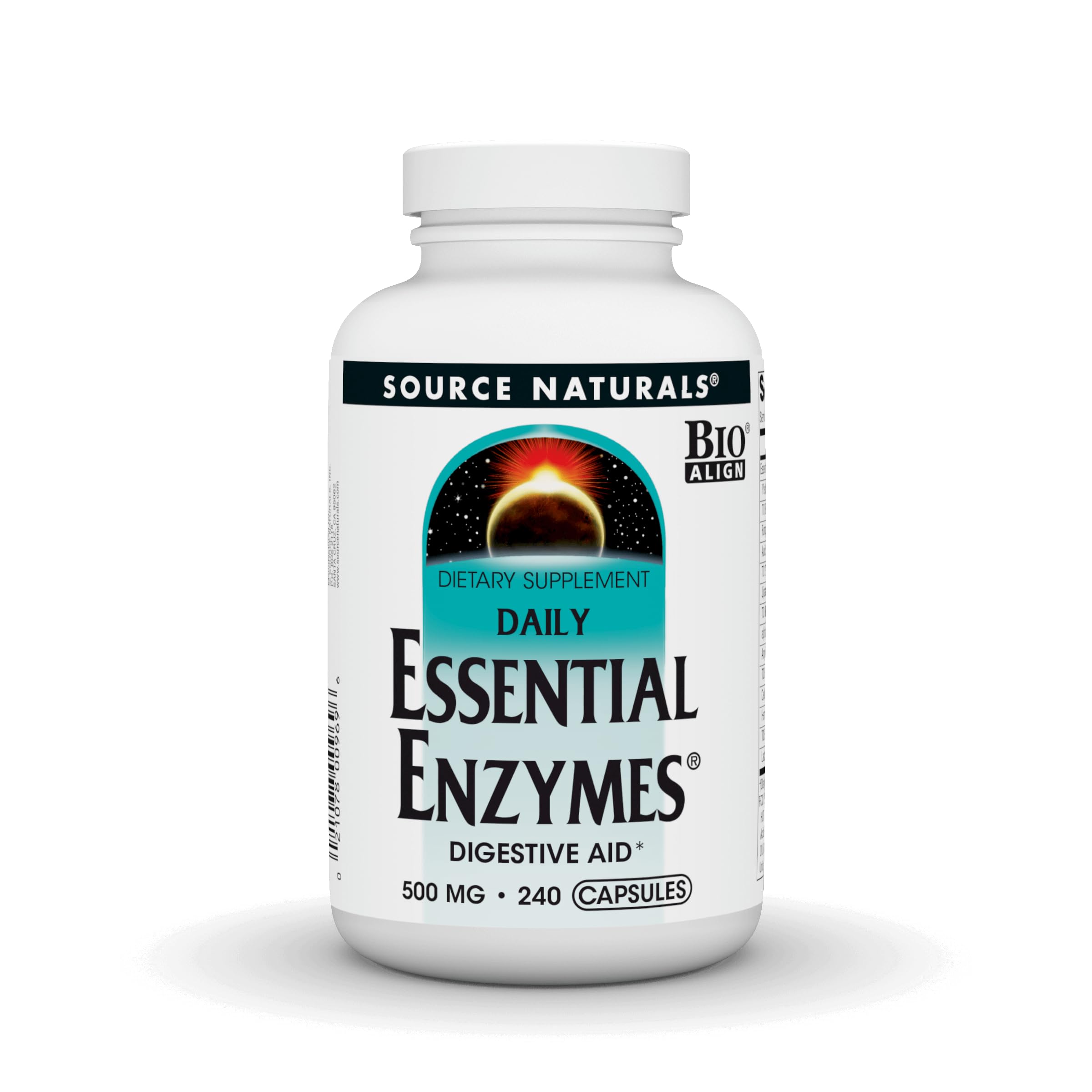 Source Naturals Essential Enzymes Digestive Aid* - 500mg - 240 Capsules