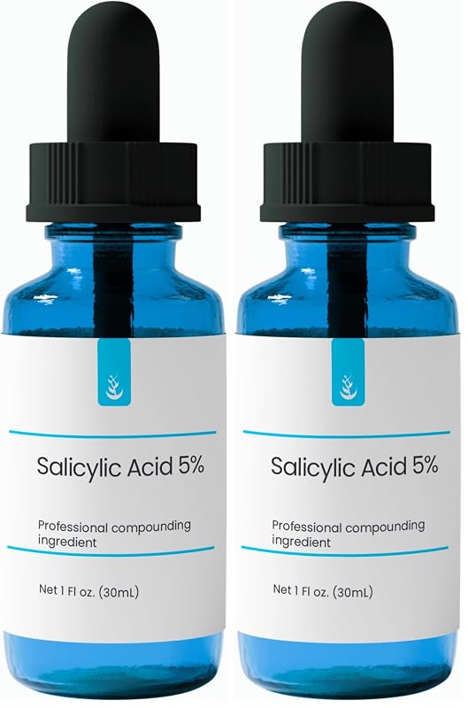 PURE ORIGINAL INGREDIENTS Solução de Ácido Salicílico 5% 30 mL, Sérum com Propilenoglicol e Ácido Salicílico, Pacote com 2