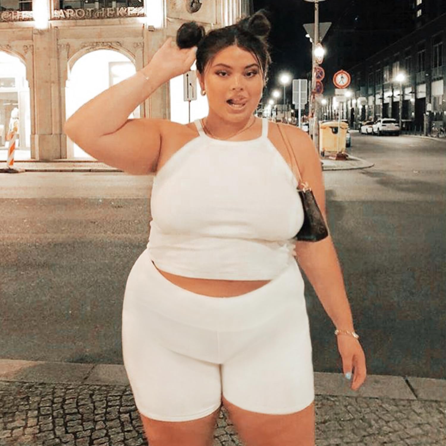 Diu Life 3 Pack Biker Plus Size Shorts for Women with Pockets - High Waist 8" Black Workout Shorts for Yoga (1X 2X 3X 4X) - Image 5