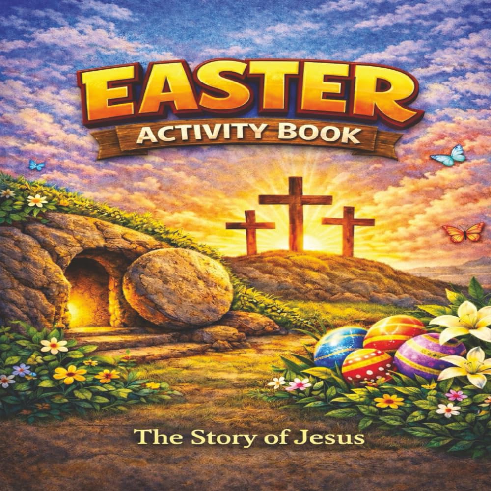 Easter Activity Book for Kids: Fun Christian Coloring Pages, Puzzles, Mazes & Games That Teach the True Meaning of Easter