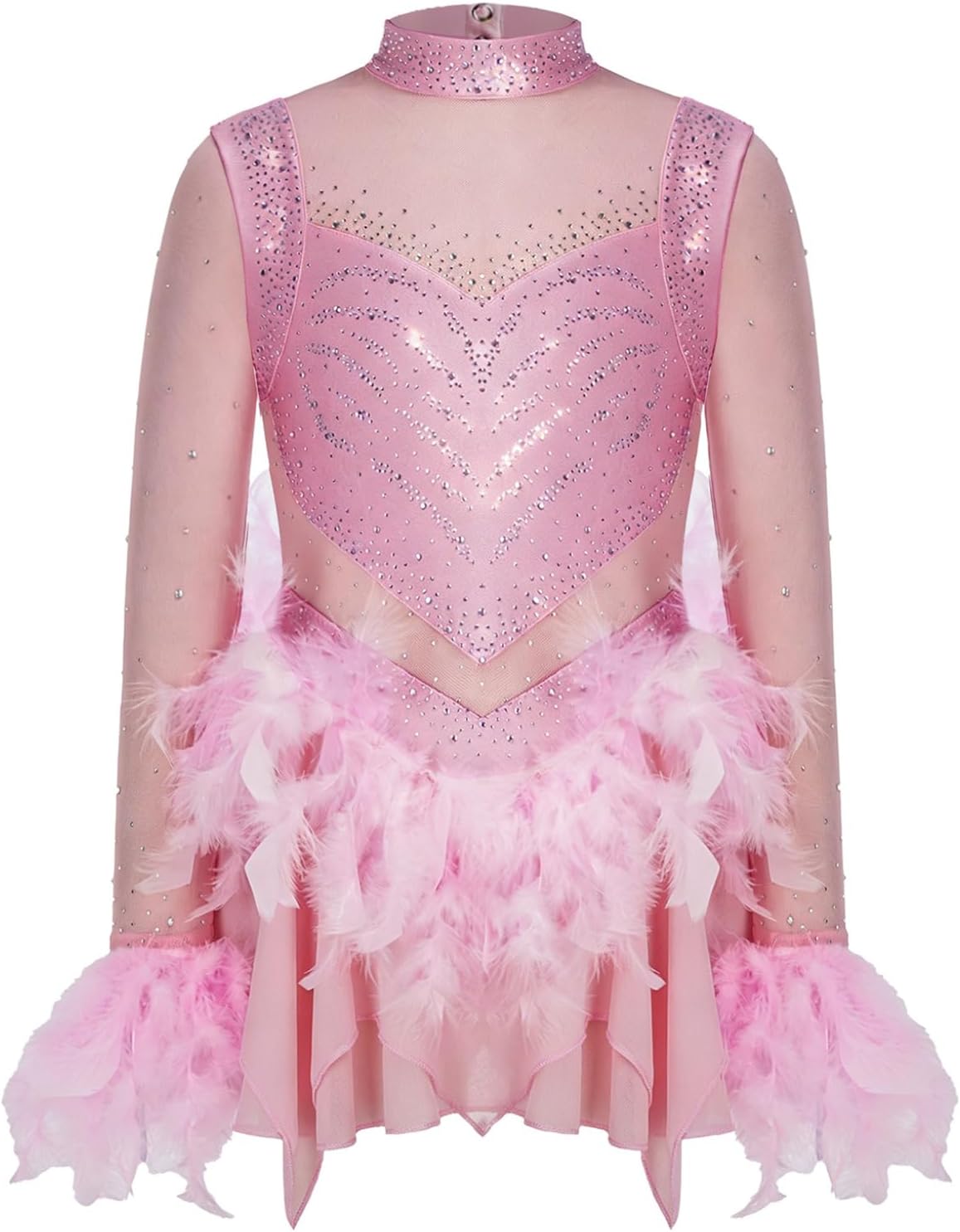 Kaerm Figure Ice Skating Dress for Kids Girls Dancewear