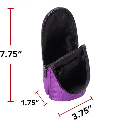 Miniatura 9 de Case-it PLP-150-CLR-ME Monster Eye - Estuche transparente con ojales, con ojales, 2 x 4 x 8,3 pulgadas, color magenta