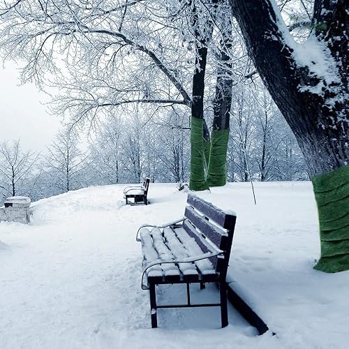 Miniatura 7 de ZeeDix Paquete de 2 envolturas protectoras de árbol de 65 pies, a prueba de frío, protector de tronco de árbol, arbustos, plantas, vendaje de