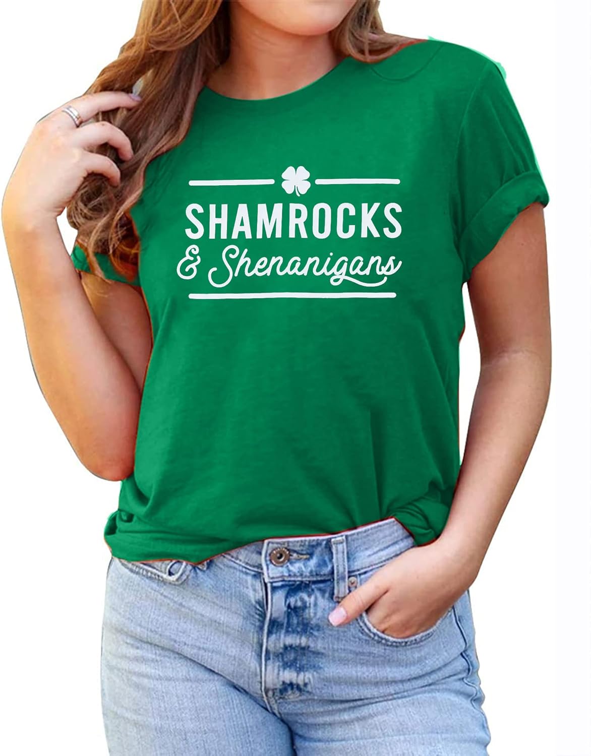 Womens St Patrick's Day Shirts Shamrocks and Shenanigans Shirt Everybody in The Pub Lucky Tshirt Irish Tee Tops - Image 4