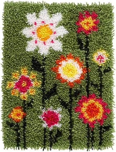 YOOLOOKY Kits de ganchos para adultos y niños tapiz de lona impreso hecho a mano alfombra para decoración del sofá del hogar 205 x 15 pulgadas