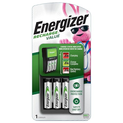 Energizer Recharge Value Charger for NiMH Rechargeable AA and AAA Batteries - Battery Charger - 1 COUNT