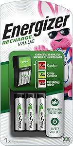 Energizer Recharge Value Charger for NiMH Rechargeable AA and AAA Batteries