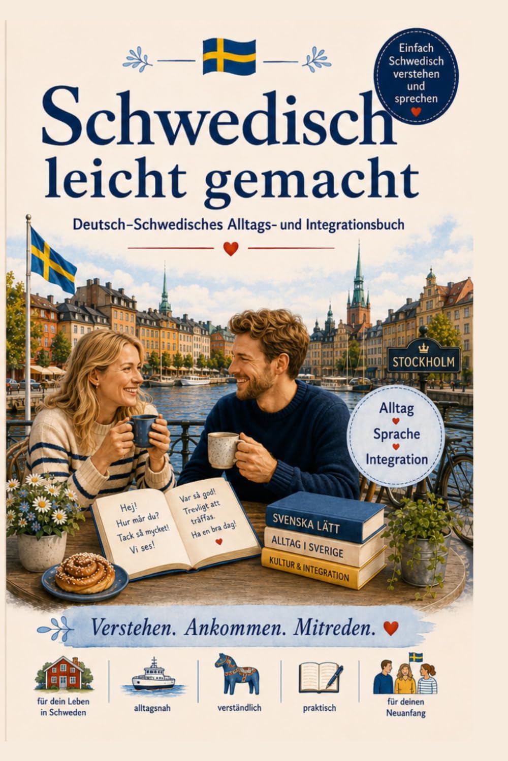 Schwedisch leicht gemacht: Deutsch-Schwedisches Alltags- und Integrationsbuch