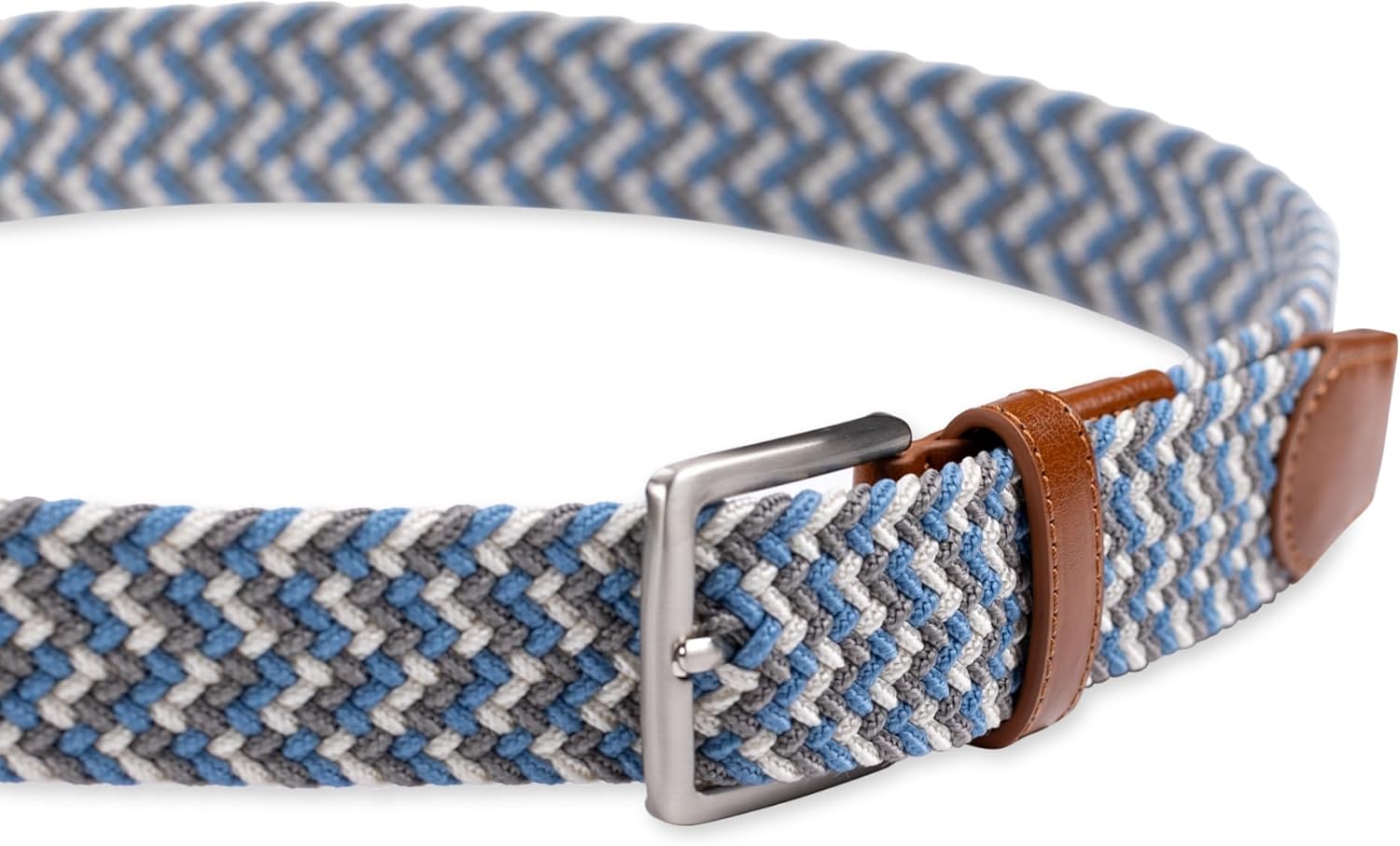 Dockers mens Casual Everyday Braided Fabric Fully Adjustable Web Belt - Image 3