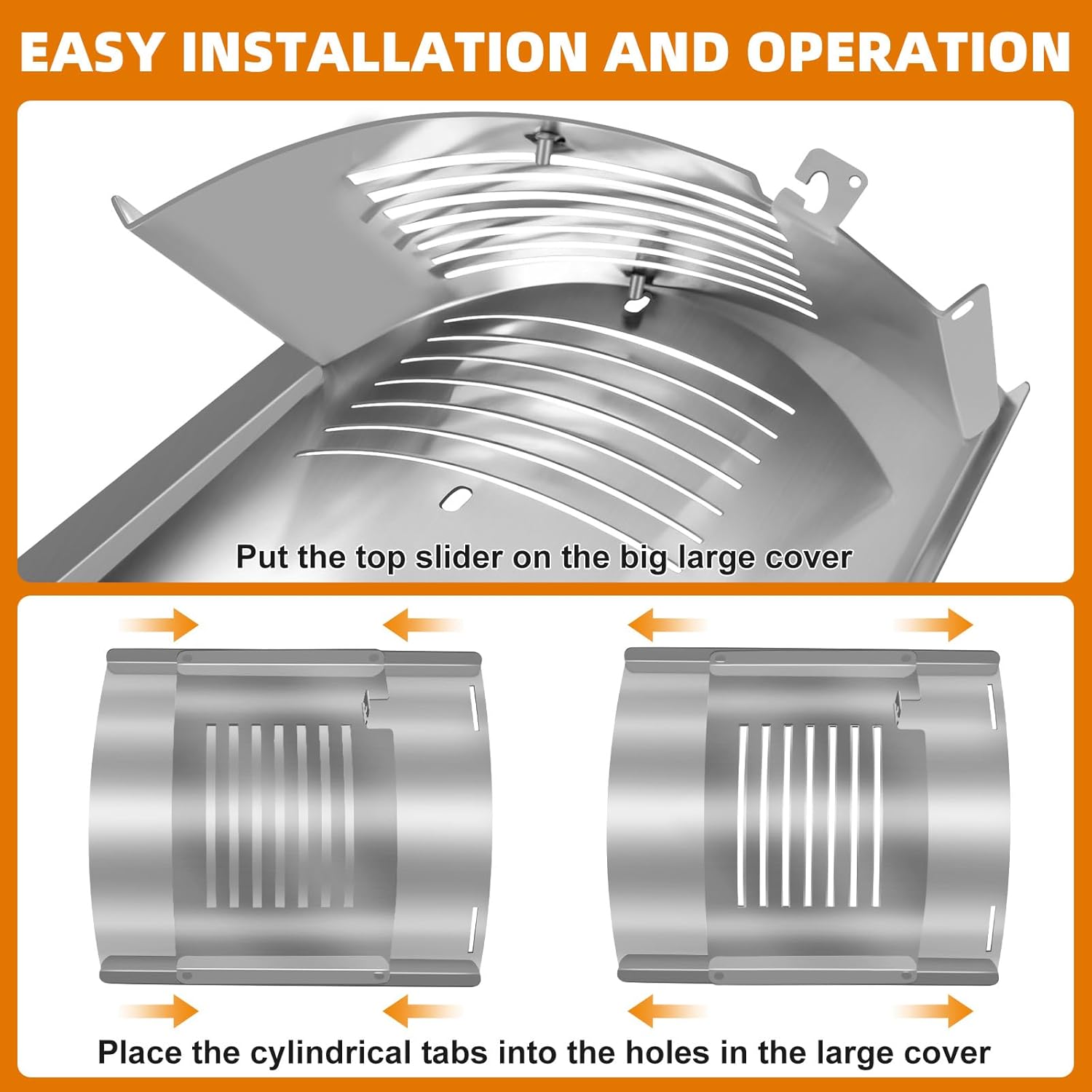 Replacement Flame Broiler Kit for Pit Boss Grills with Slide Cover and Bottom Plate - Compatible with Models PB1230,PB600PS1, PB1100PSC Series, PB550G, PB500SP Gas and Pellet Combo Grill Parts