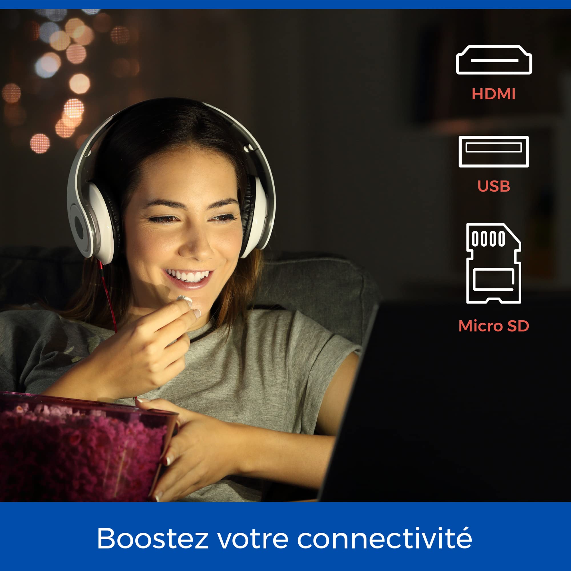 Téléviseur de voyage Cello 14 pouces 12volts, avec batterie intégrée, câble d'alimentation et chargeur de voiture : avec HDMI, USB, fente micro-SD et prise casque : parfait pour les véhicules à moteur
