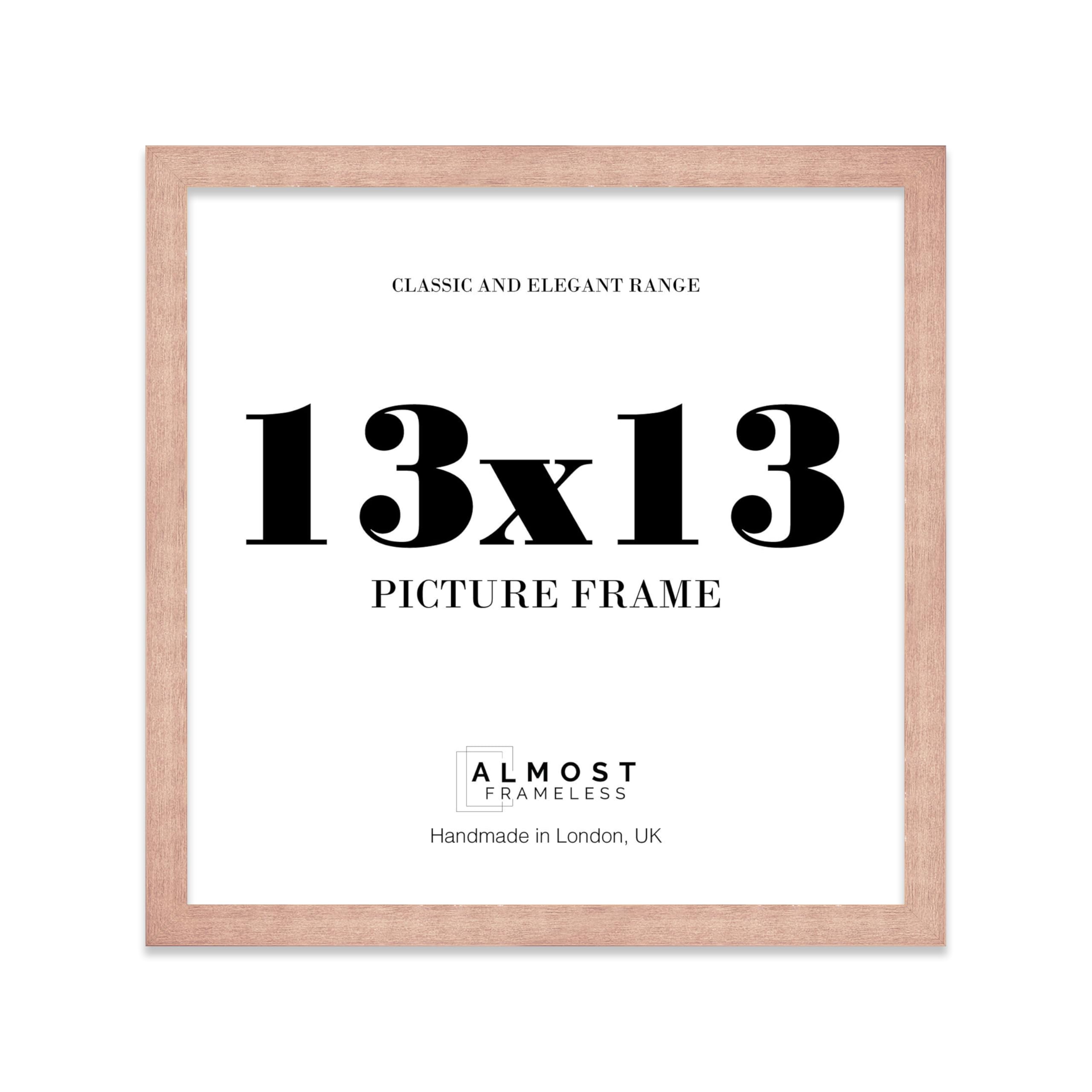 13x13 Bronze Picture Frame for Square Photos, Posters, Prints & Artwork, (30.5 x 45.7cm) Wall Display Modern Photo Frame for Home, Office, Gallery Wall, 1 Pack