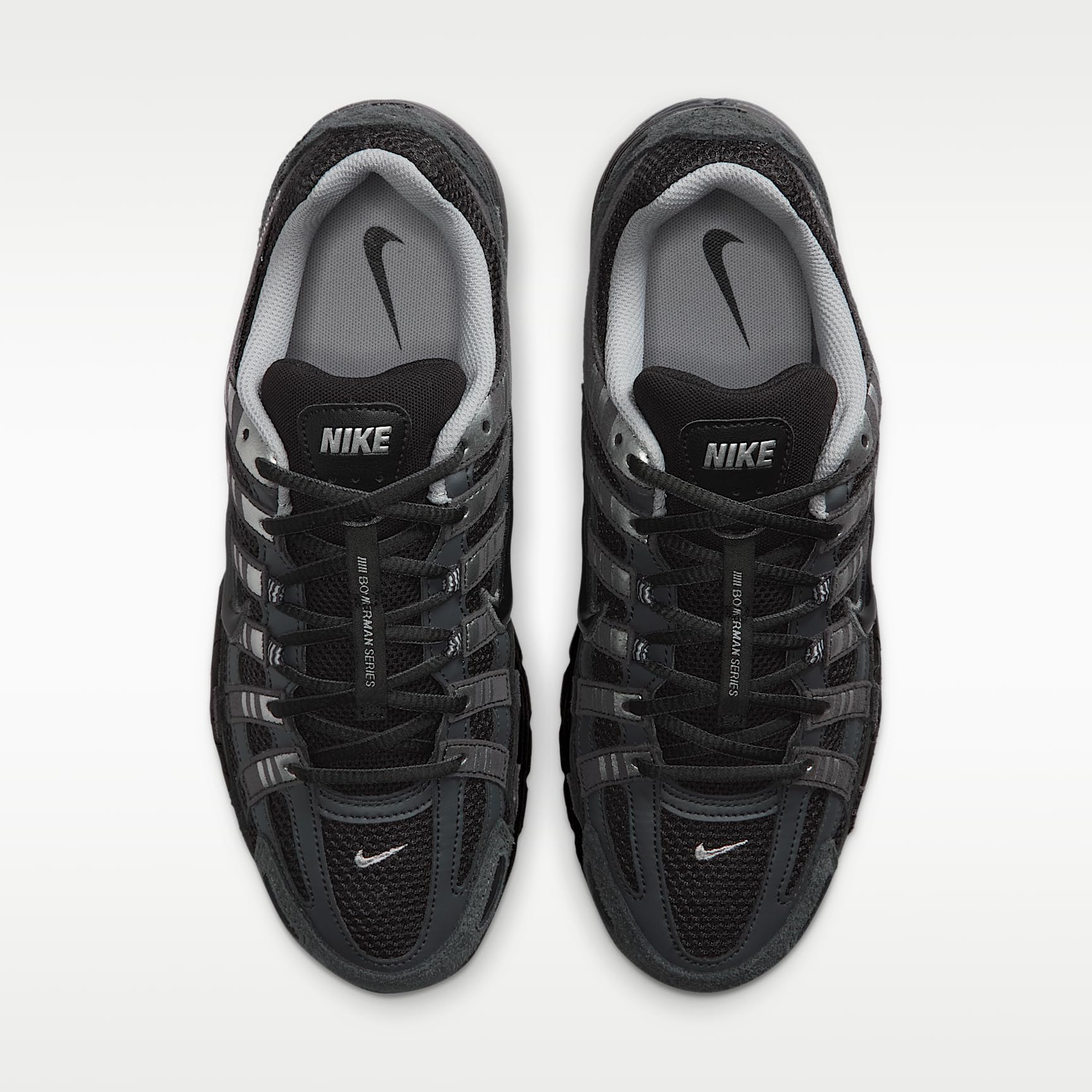 Nike P-6000 - Zapatos de ante para hombre (antracita/cromo/plateado metálico/negro)