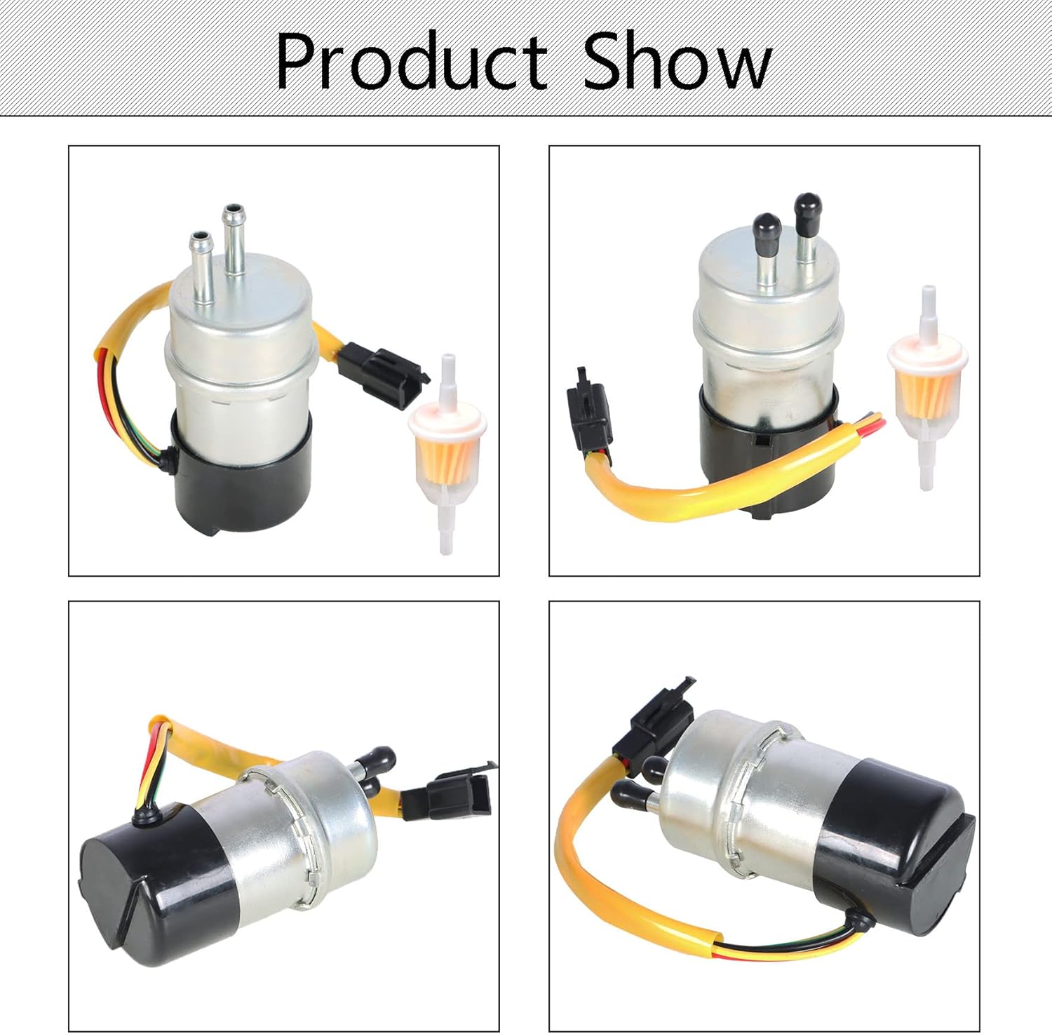 waltyotur Fuel Pump with Fuel Filter 49040-1063 Replacement for Kawasaki Voyager XII ZG1200B 1986-2003/ Vulcan 1500 VN1500 1996-2004/ Vulcan 88 VN1500A VN1500B 1987-1995