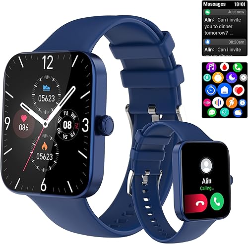 LICYAPO Relojes inteligentes (responderhacer llamadas), reloj de seguimiento de actividad física para teléfonos iOS y Android, relojes inteligentes