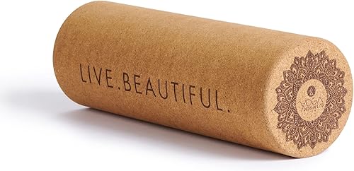 Yoga Design LAB El rodillo de corcho Libera los músculos tensos, mejora la circulación, disminuye el dolor, masajea el tejido Ideal para todas