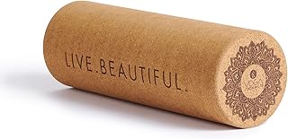 YOGA DESIGN LAB | The Cork Roller | Release Tight Muscles, Improve Circulation, Decrease Soreness, Massages Tissue | Ideal for All Areas of The Body arms, Legs, Back | Travel Friendly (Mandala Tonal)