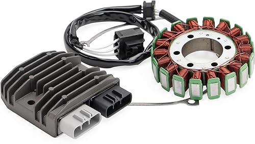 Miniatura 2 de Estator de bobina Magneto 21003-0129 + regulador de voltaje 21066-0022; 21066-0771 + conjunto de junta 11061-0403 apto para Kawasaki KLZ1000 Versys