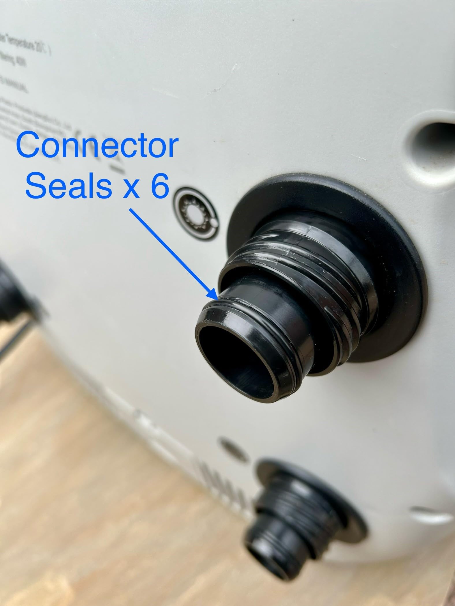 Coupling Connector Seals For Wave Spa/Cosy Spa etc - 6 Seals - Premium Quality, Black - Image 2