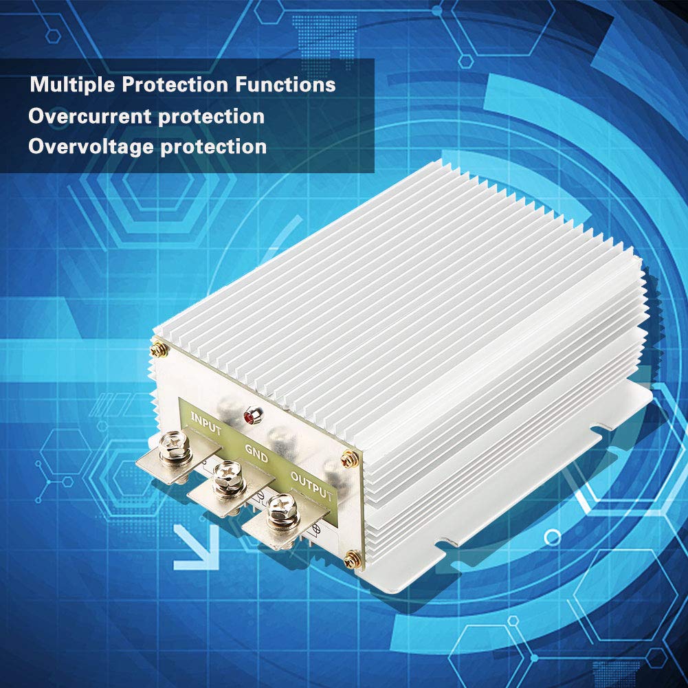 24V 12V 60A DC DC, Fuente de Alimentación Convertidor 720W Fuente de Alimentación Reductora de Alta Potencia Impermeable