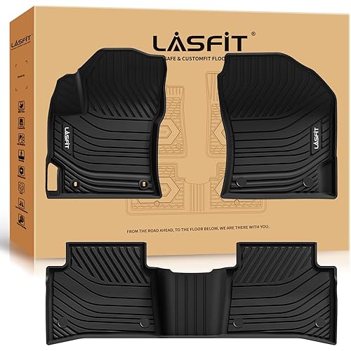 LASFIT Floor Mats for Toyota Corolla Sedan 2020-2025 (Not for Cross or Hatchback),All Weather Protection Floor Liners,TPE Car Mats for Toyota Corolla Accessories, Odorless Anti-Slip,1st &2nd Row,Black