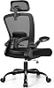 FelixKing Ergonomic Office Chair, Adjustable Headrest Desk Chair with Armrest & High Back & Lumbar Support Home Office Swivel Swivel Chair Executive Computer Chair for Office Black