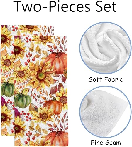 Miniatura 2 de Vantaso Juego de 2 toallas de mano de baño de San Valentín, gnomo de amor, color rojo, suaves y absorbentes, toallas de mano de cocina para baño,