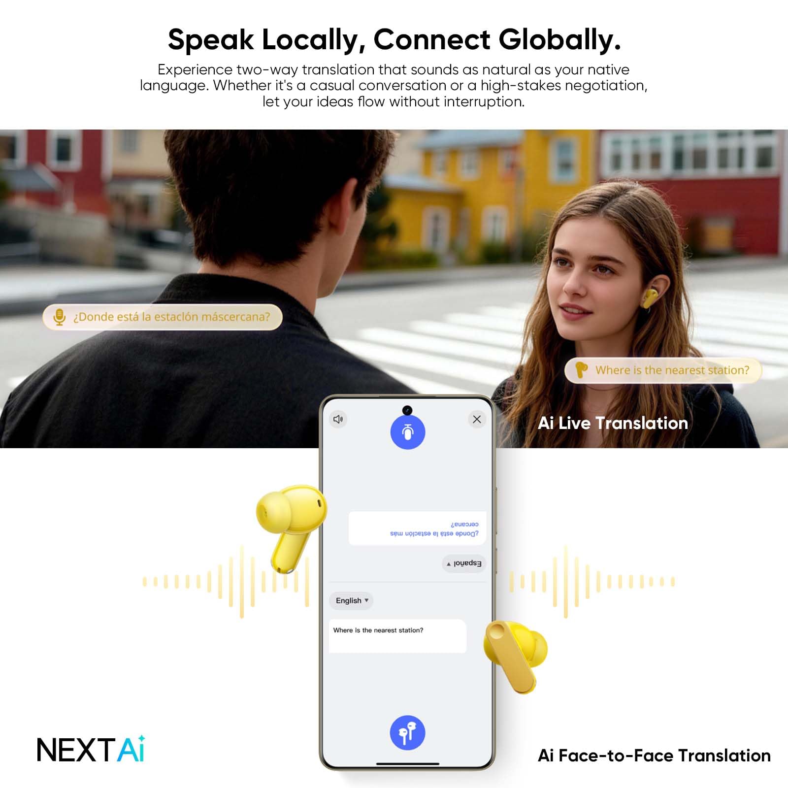 realme Buds T500 Pro Écouteurs Bluetooth sans Fil Intra-Auriculaires avec ANC 50dB, 56h d'autonomie, Son Hi-Res, Bluetooth 6.1, IP55, 6 micros, Connexion Multi-appareils (3 appareils) – Noir